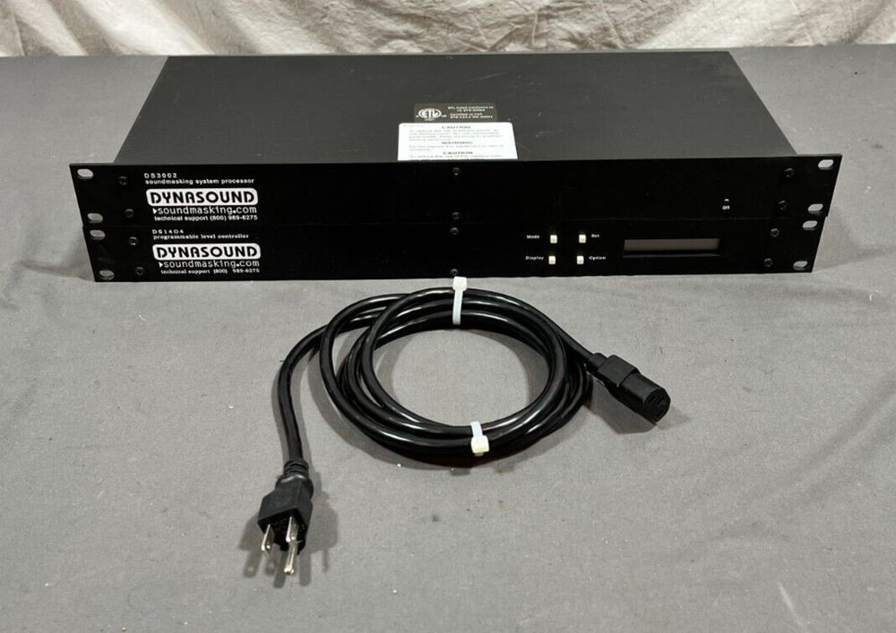 Cambridge DYNASOUND DS3002 Sound Masking Processor & DS1404 Level Controller