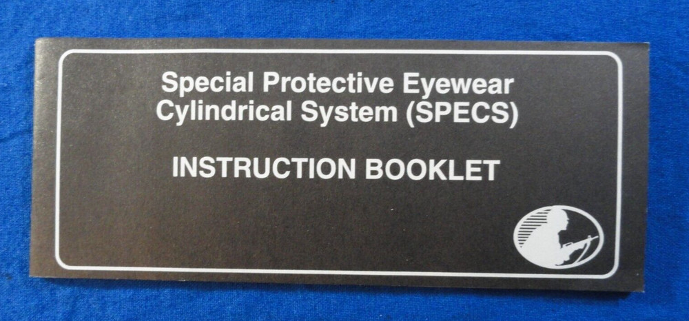 SPECS SPECIAL PROTECTIVE EYEWEAR CYLINDRICAL SYSTEM CLASS 1 SPENTACLES GLASSES