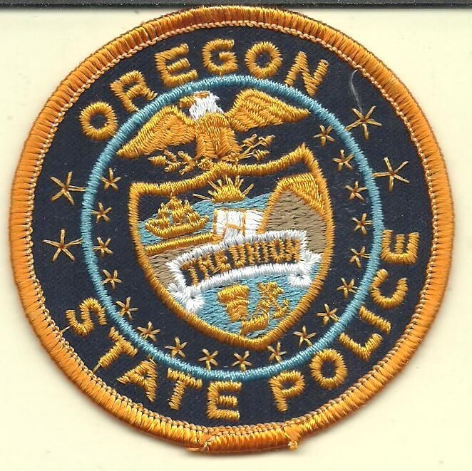 Oregon State Police Patch (Orange Border)