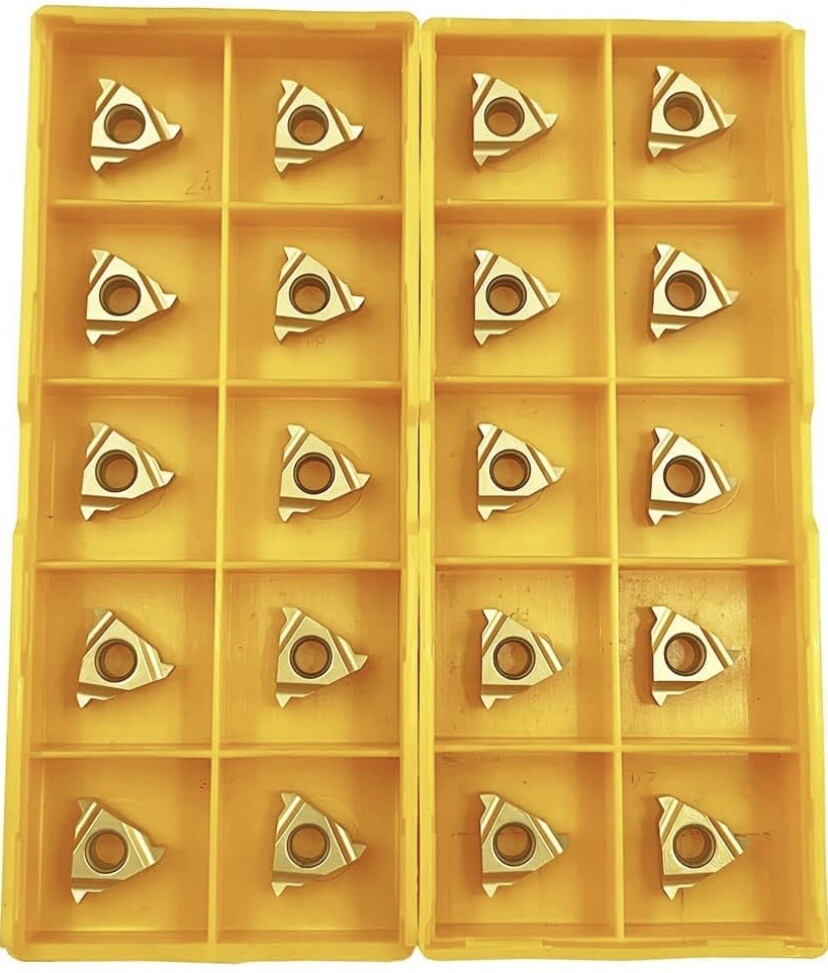 20PCS Lathe Threading Inserts Carbide Turning Inserts 11IR A60 CNC Blade