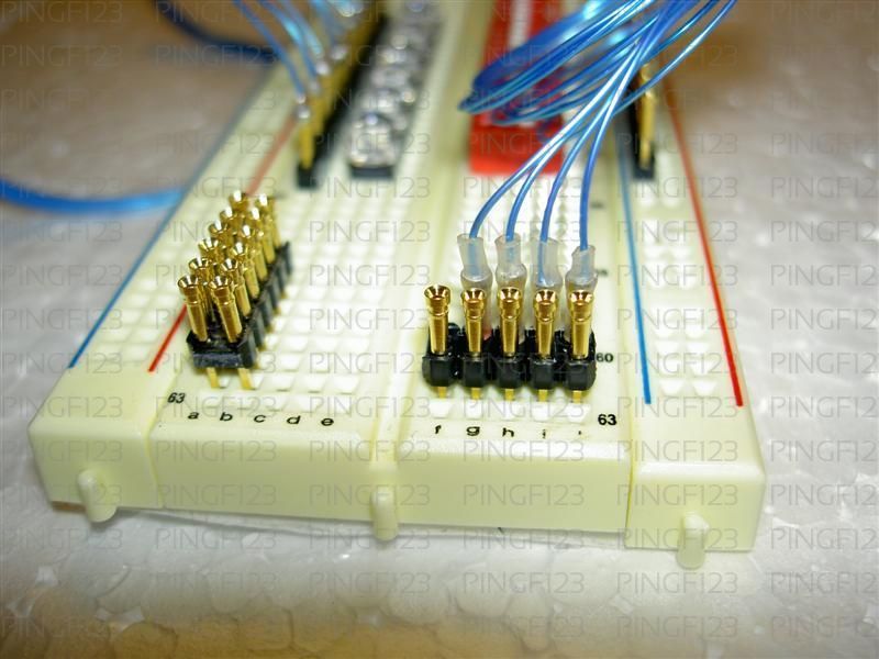 20 jumper interface pin header for breadboard pcb