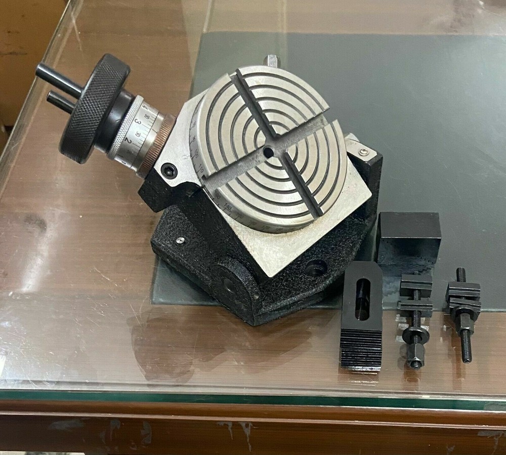 4" PRECISION TILTING ROTARY TABLE w. CLAMPING KIT BLUEFOX