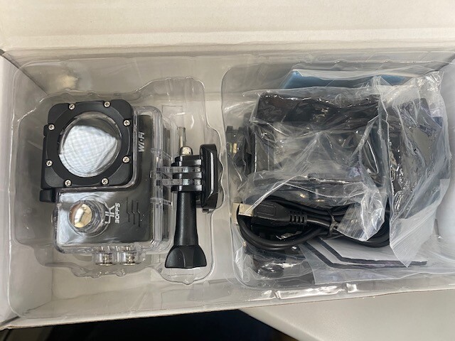Portable Action Camera with Waterproof Housing
