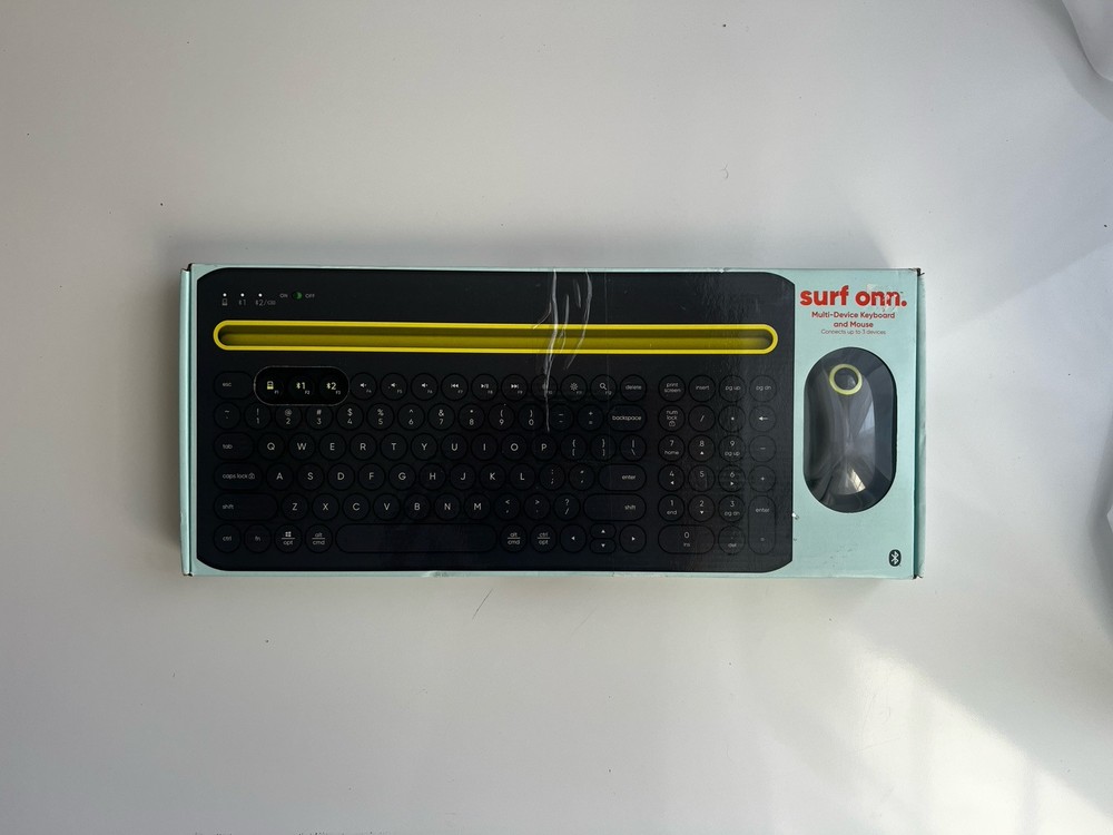 Surf onn Multi Device Bluetooth Compatible Wireless Keyboard Mouse Combination