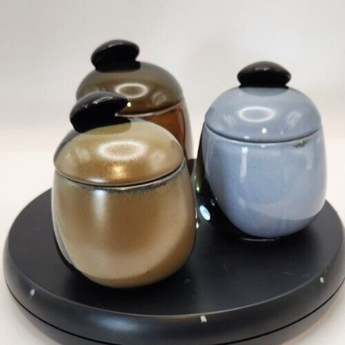 Lidded Ceramic Tea Cup Set with Spoon Holder & Zester