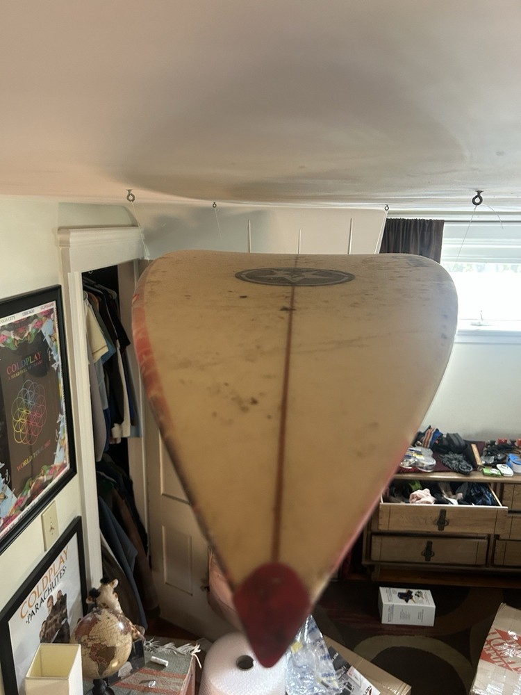 2000s Surfboard w/ Emo Skull Print