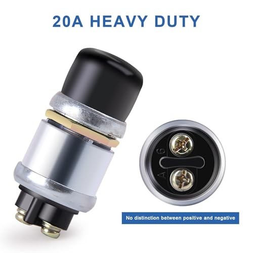Engine Start Push Button Momentary Start Switch2V Weatherproof Push Button 1