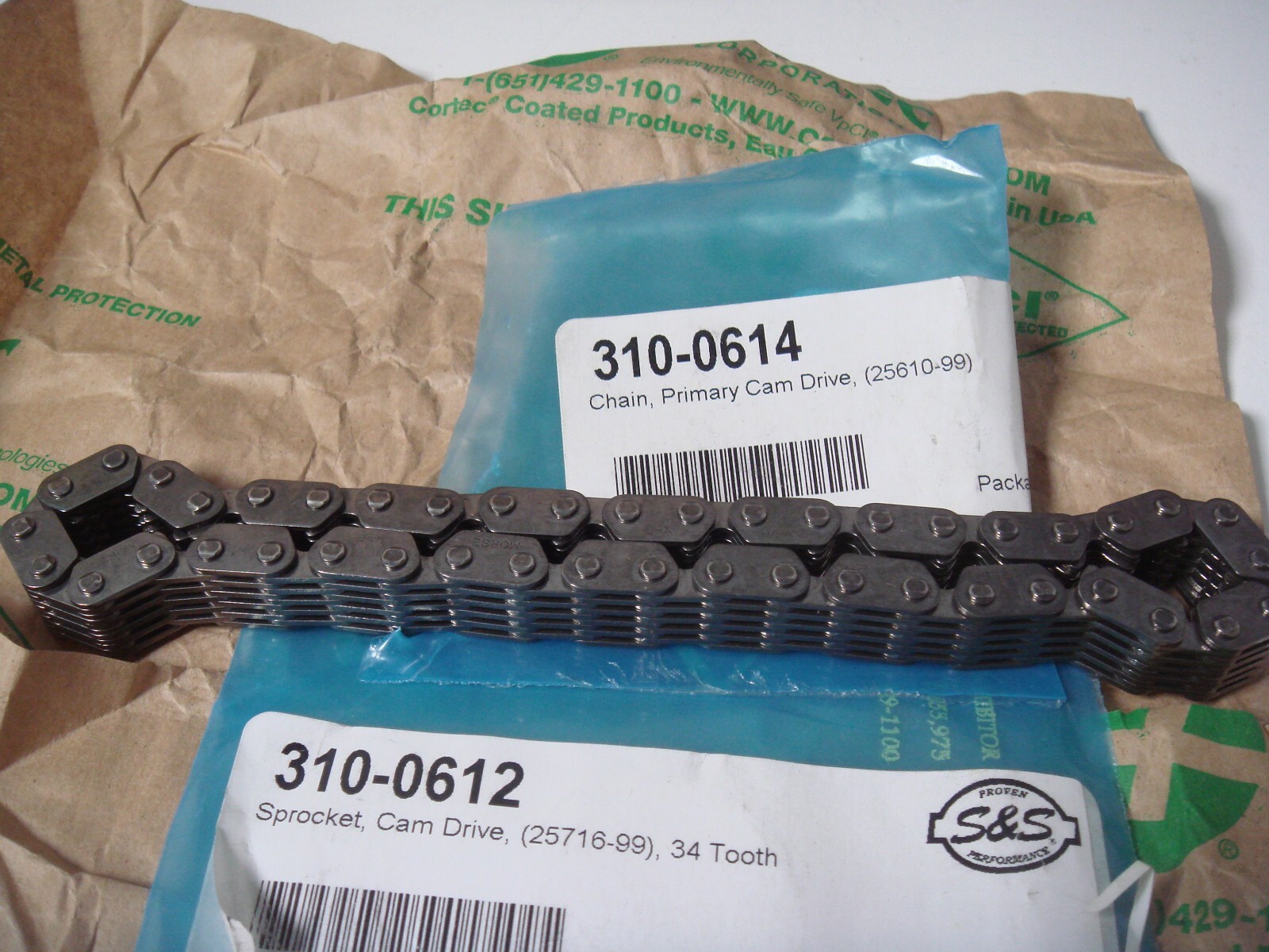 Harley TC (3) Cam Drive 34 Tooth, Primary Chain, Crank Sprocket S&S Cycle S4