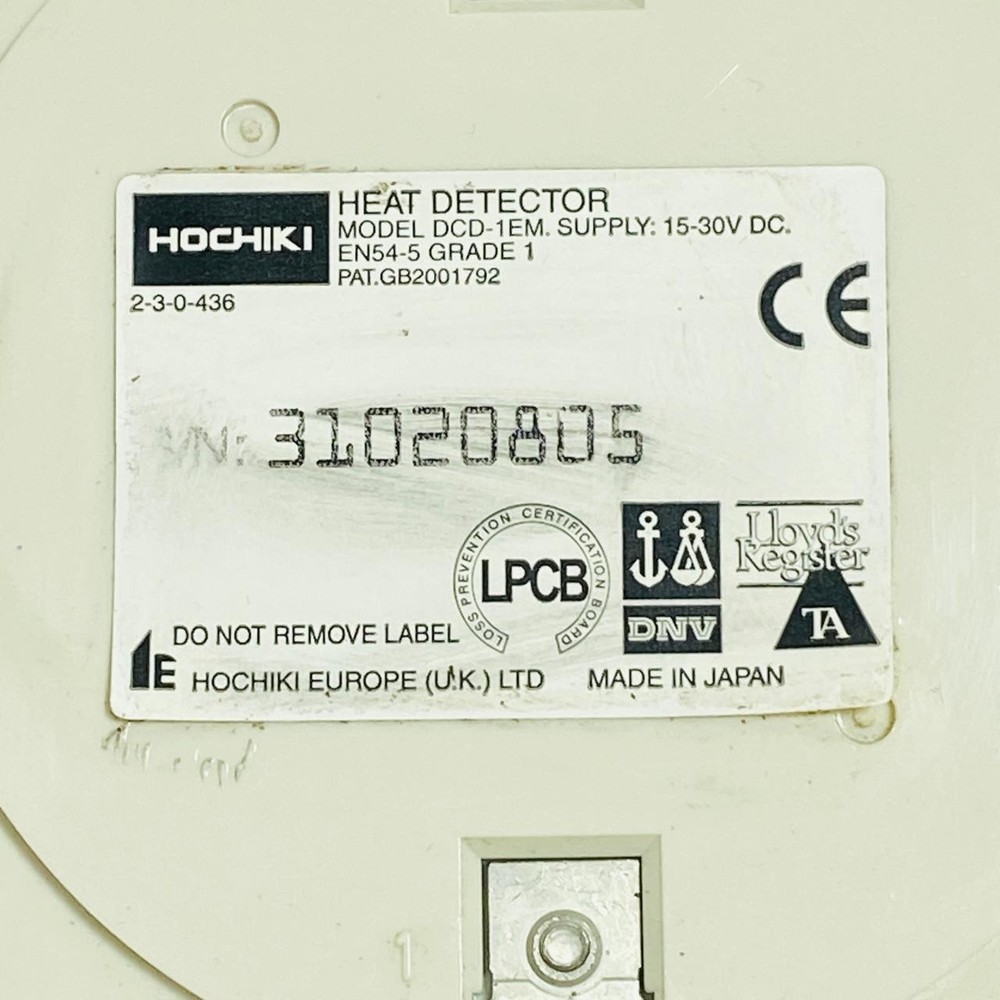 Hochiki DCD-1EM Heat Detector