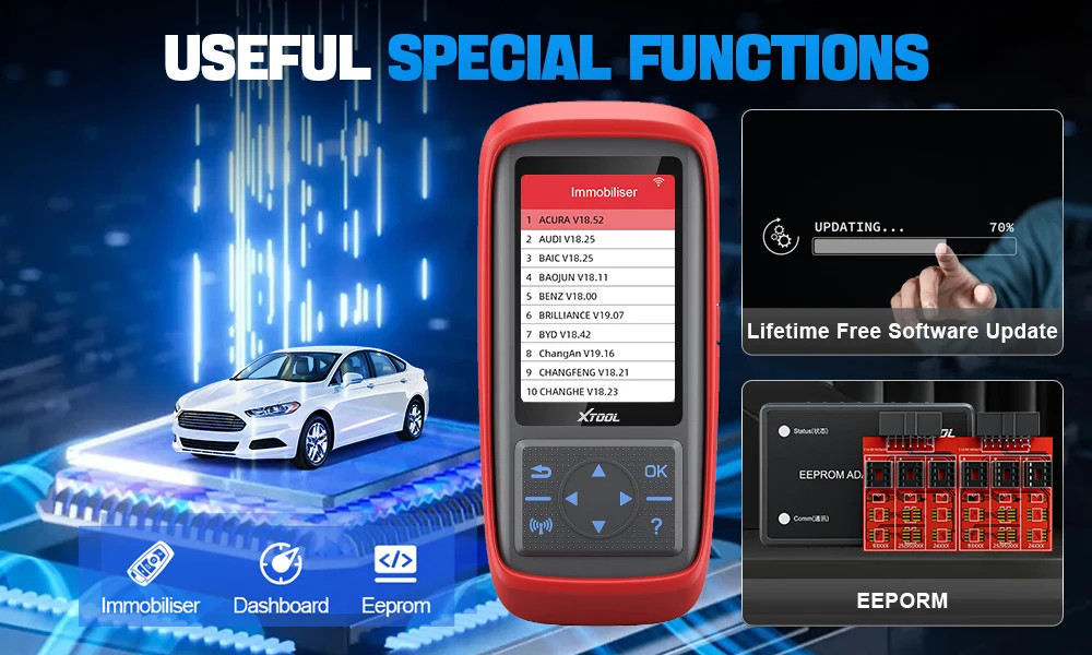 XTOOL X100 Pro2 Auto Key Diagnostic Tool New IMMO Car OBD2 Scanner EEPROM