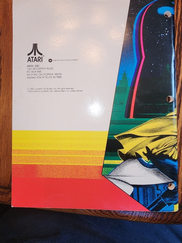 Return Of The Jedi Arcade Manual Atari