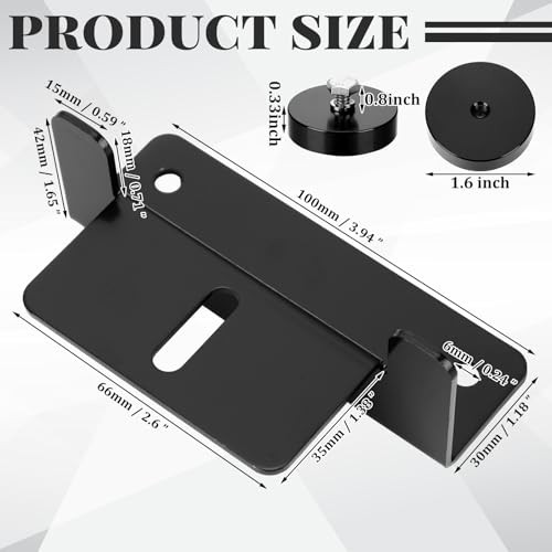 Pack 1200 Lbs No Drill Magnetic Solar Panel Mount Bracket Solar Panel 4 Black