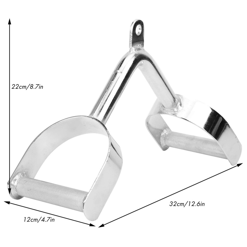 Row Attachment Handle,Heavy Steel Double D Row Handle Cable Attachment for Ro...