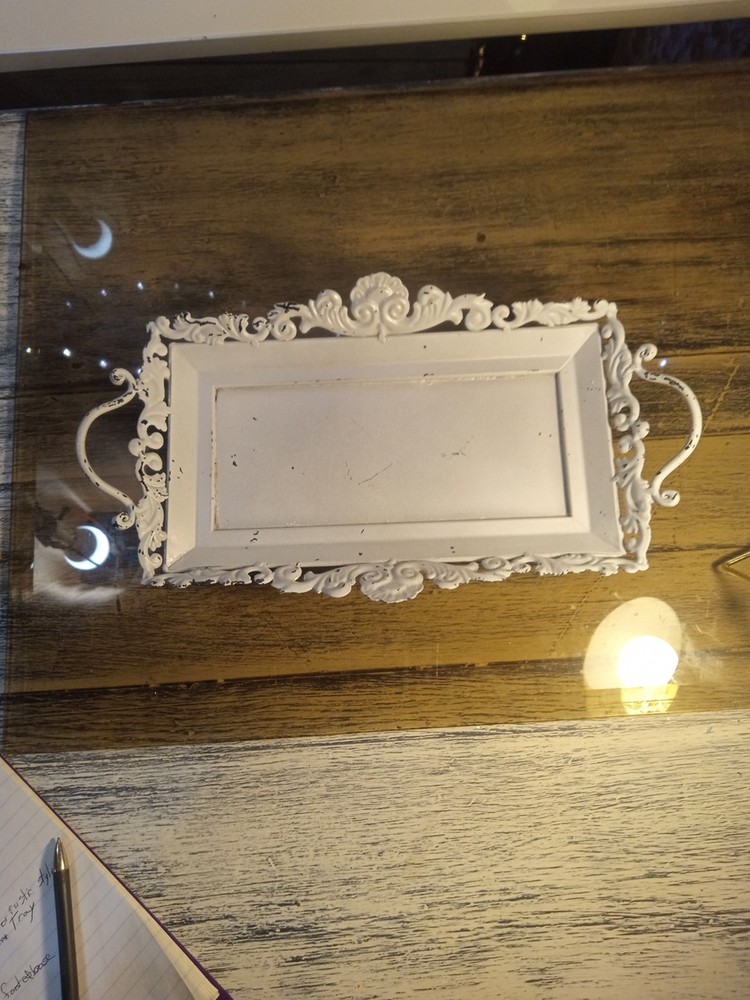 Antique Shabby Chic, Farmhouse Or Rustic Style Tray