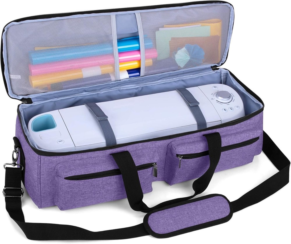 Protective Nylon Tote for Cricut Maker & Silhouette with Multiple Compartments