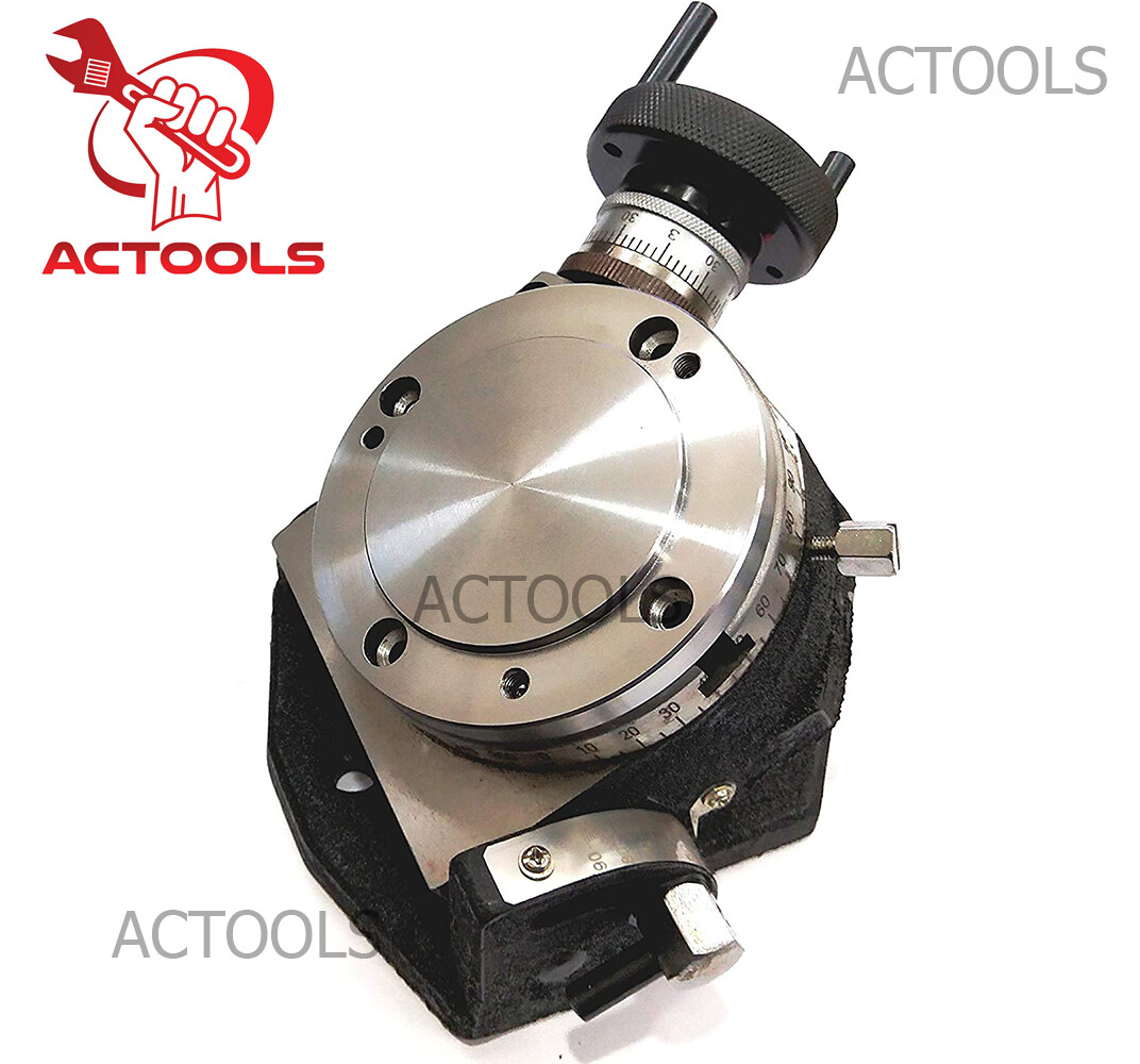 4" Inch Tilting Rotary Table With 100 mm Self Centering Chuck And Backplate USA
