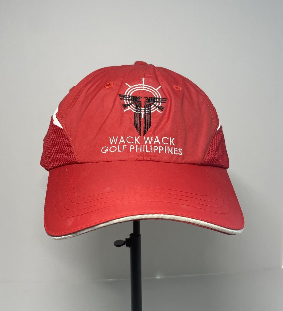 HI-tec golf hat Wack Wack Golf Philippines Red Adjustable
