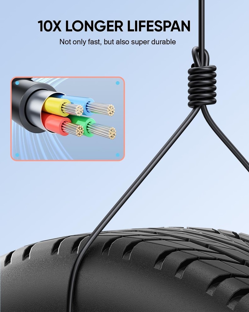 Ultra Long 9.8FT USB-C Cable for Switch 2 - Durable Fast Charging Solution