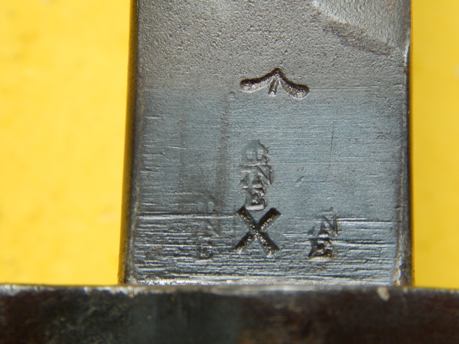 NICE ENFIELD 1907- Mk111 SWORD BAYONET /SCABBARD - CHAPMAN. - Unit Marked `