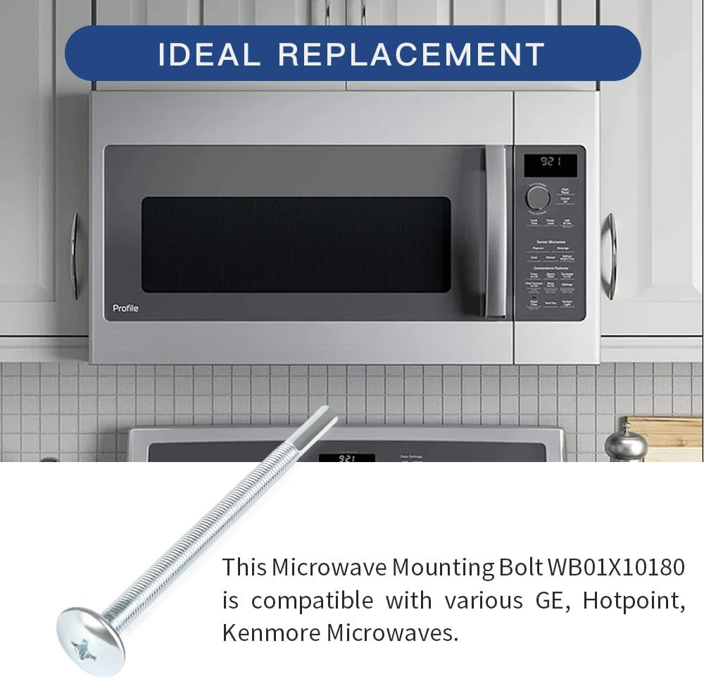 GE Microwave Mounting Bolt Kit - 3 Pack for Easy Installation
