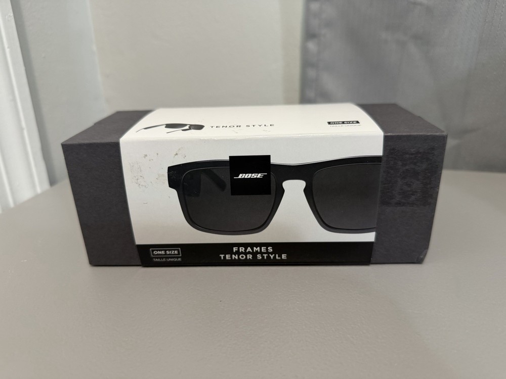 Bose Frames Tenor Rectangular Bluetooth Audio Sunglasses - Black (NEW SEALED)