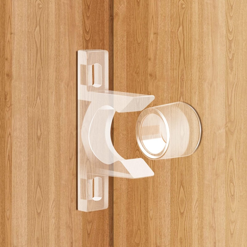 KIBBEH 8 Sets False Front Cabinet Clips Kitchen Doors Transparent
