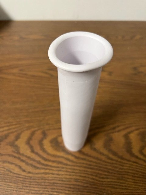 8-1/2" Rounded WHITE RUBBER ROD HOLDER INSERT LINER - FISHING BOATING POLE