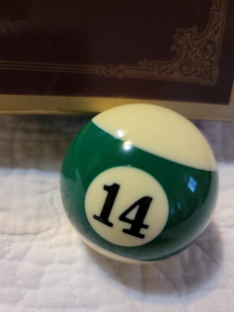 Replacement Billiard Pool 14 Ball Green Empire 2.25" EUC