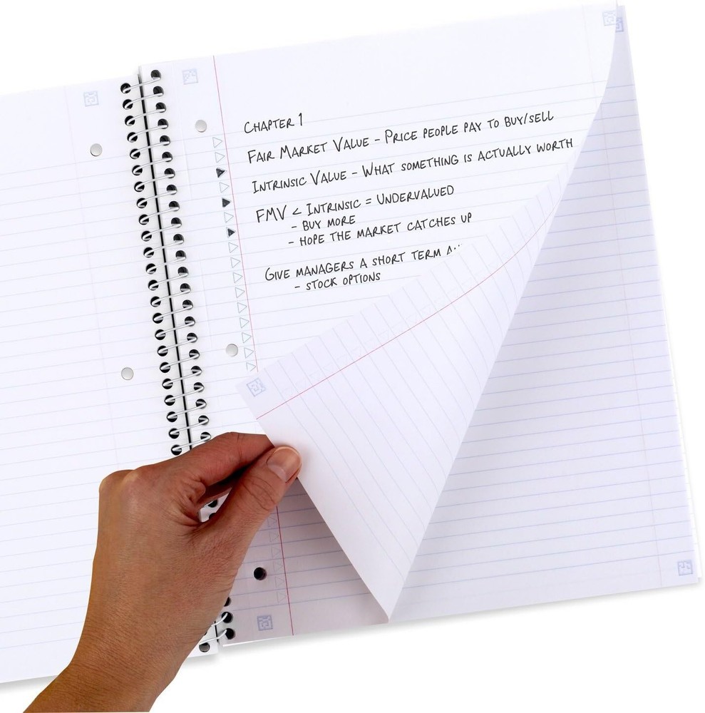 Five Star Spiral Notebooks + Study App, 2 Pack, 1 Subject, College Assorted