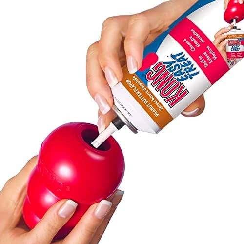 Stuffable Bouncing Durable Red Rubber Small Breed Dog Fetch Toy