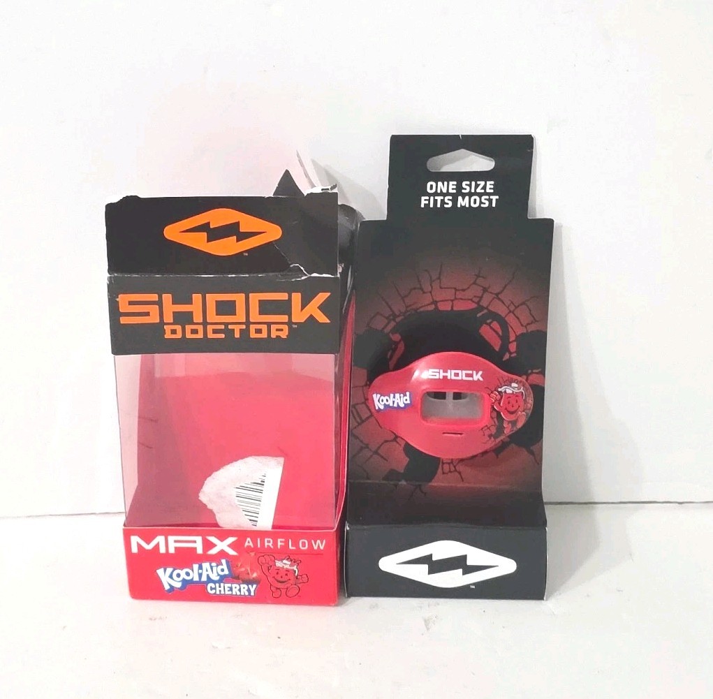 Shock Doctor- Kool Aid Cherry Lip Guard Mouth Guard - Max Air Flow