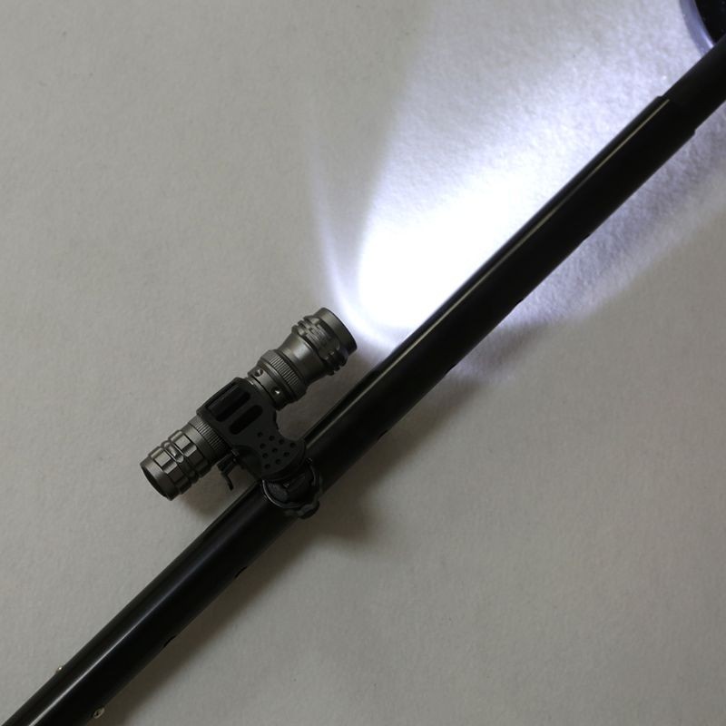 Adjustable Metal Detector Flashlight Holder PIN Pointer Holder 360° Rotation
