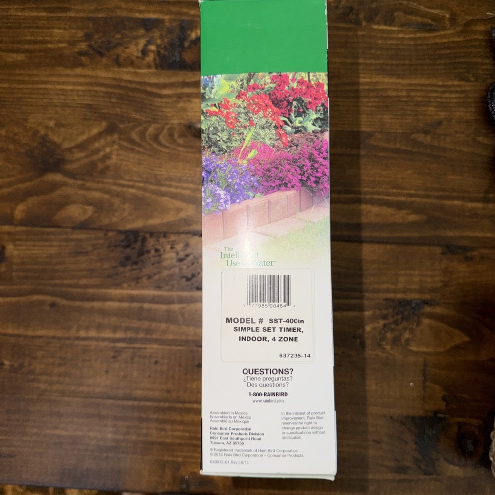 Rain Bird SST400IN Indoor Sprinkler Timer 4-Zone Controller New Easy Set Model