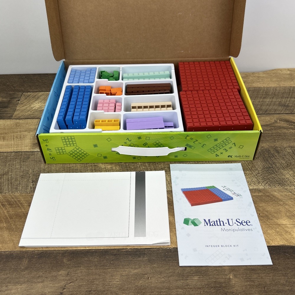 Math-U-See Manipulatives Integer Block Kit complete set Homeschool Math Set