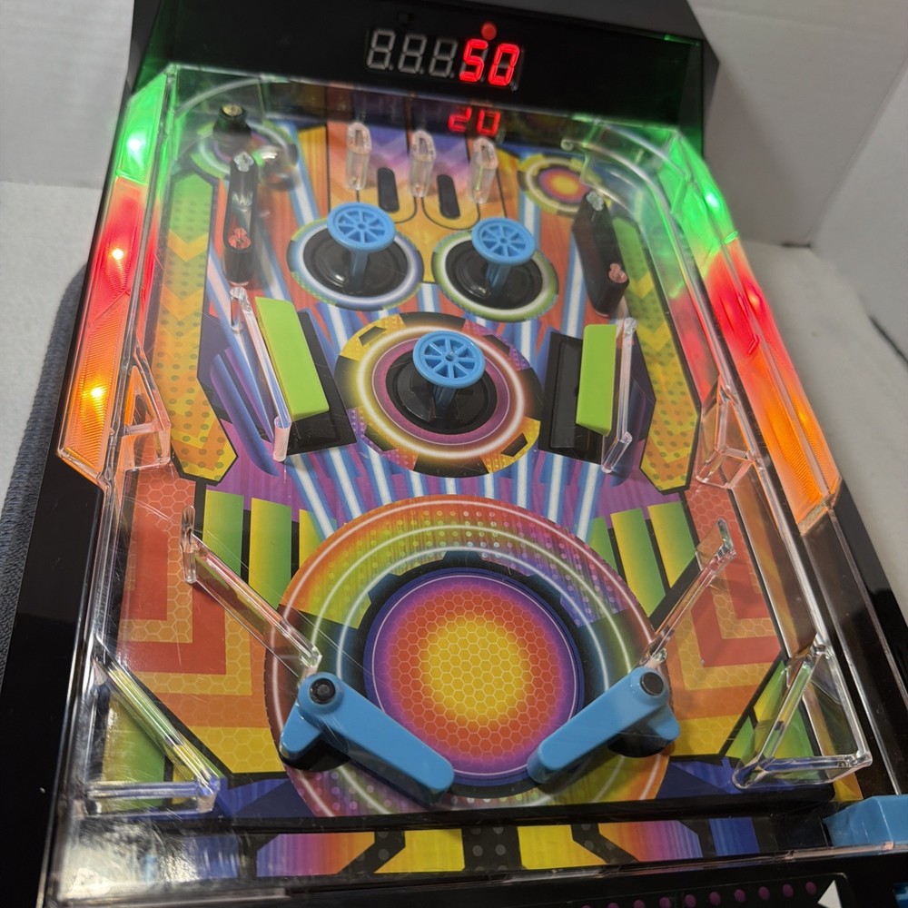 Electronic Arcade Tabletop Pinball Machine Sounds Lights