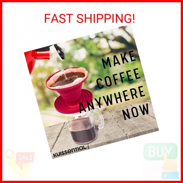 Collapsible Reusable Silicone Coffee Filter - Pour Over Dripper