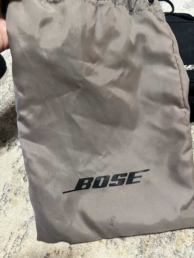 Bose Aviation Embroidered Headset Bag Lot (4) - Two Thicker Zip /Two Pull String
