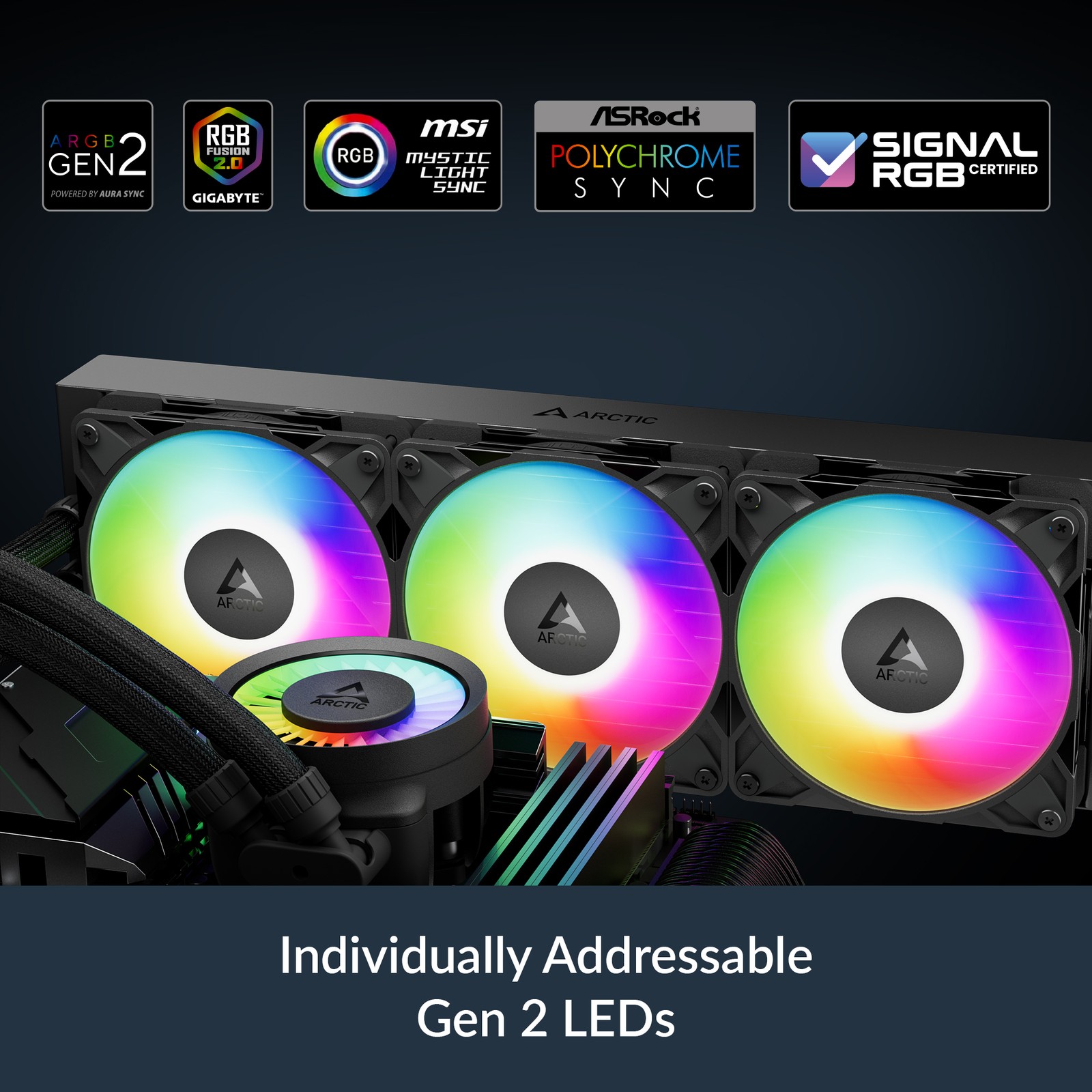 ARCTIC Liquid Freezer III Pro 360 A-RGB black PC Water Cooler AIO CPU