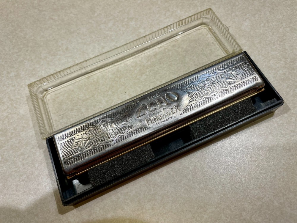 Harmonica Hohner Echo, antique, key of C