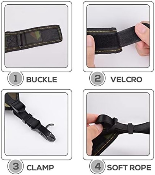Elong Adjustable Archery Compound Bow Release Aid with Foldback Design- Black...