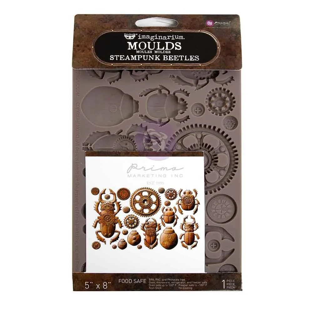 Prima Marketing - Finnabair Mould - Steampunk Beetles, 951436