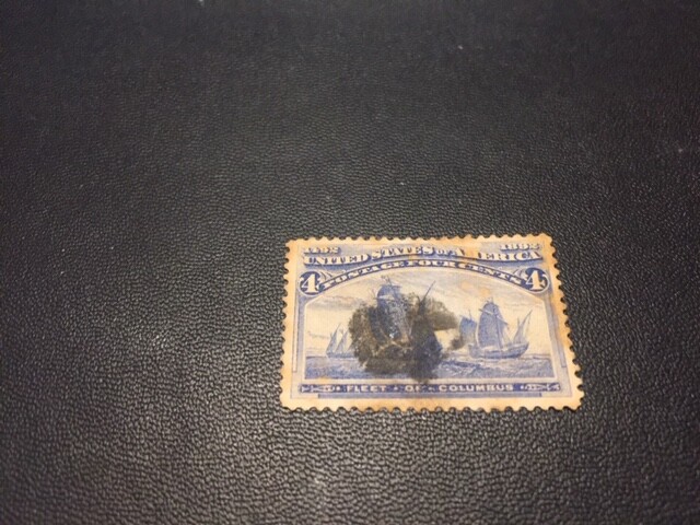 US stamp 233 used (2)