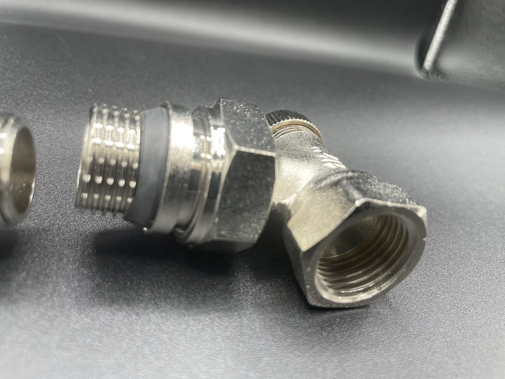 1/2" Angle Thermostatic Radiator Valve Set