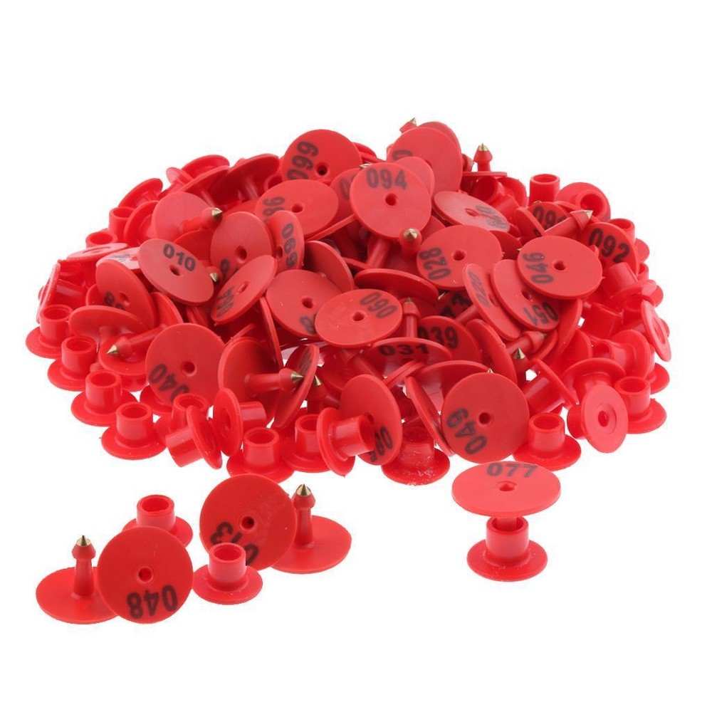 100PCS Small Numbered Livestock for Cow