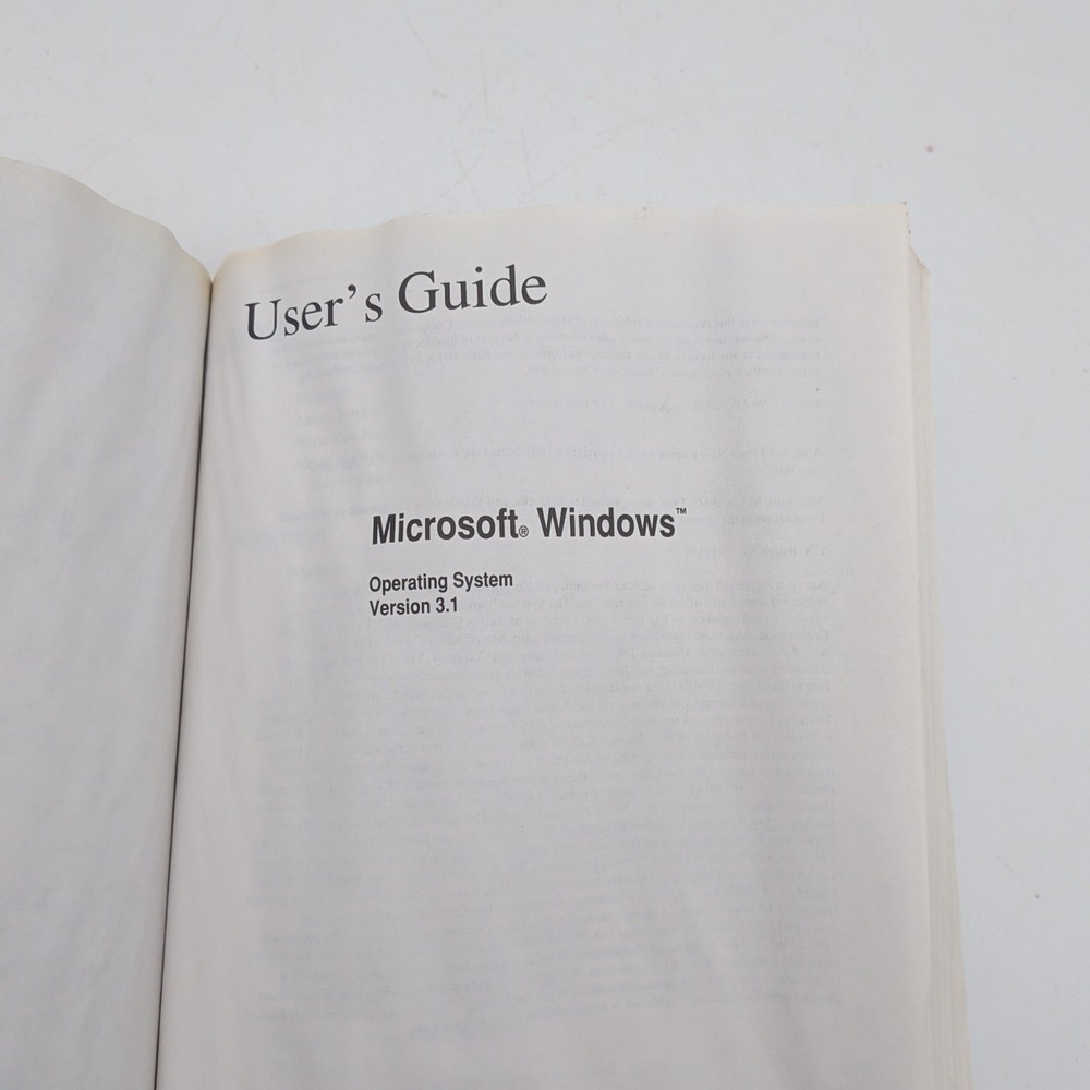 Microsoft Windows For Workgroups 3.11 & MS-DOS 6.22 User Guide NO SOFTWARE INC.