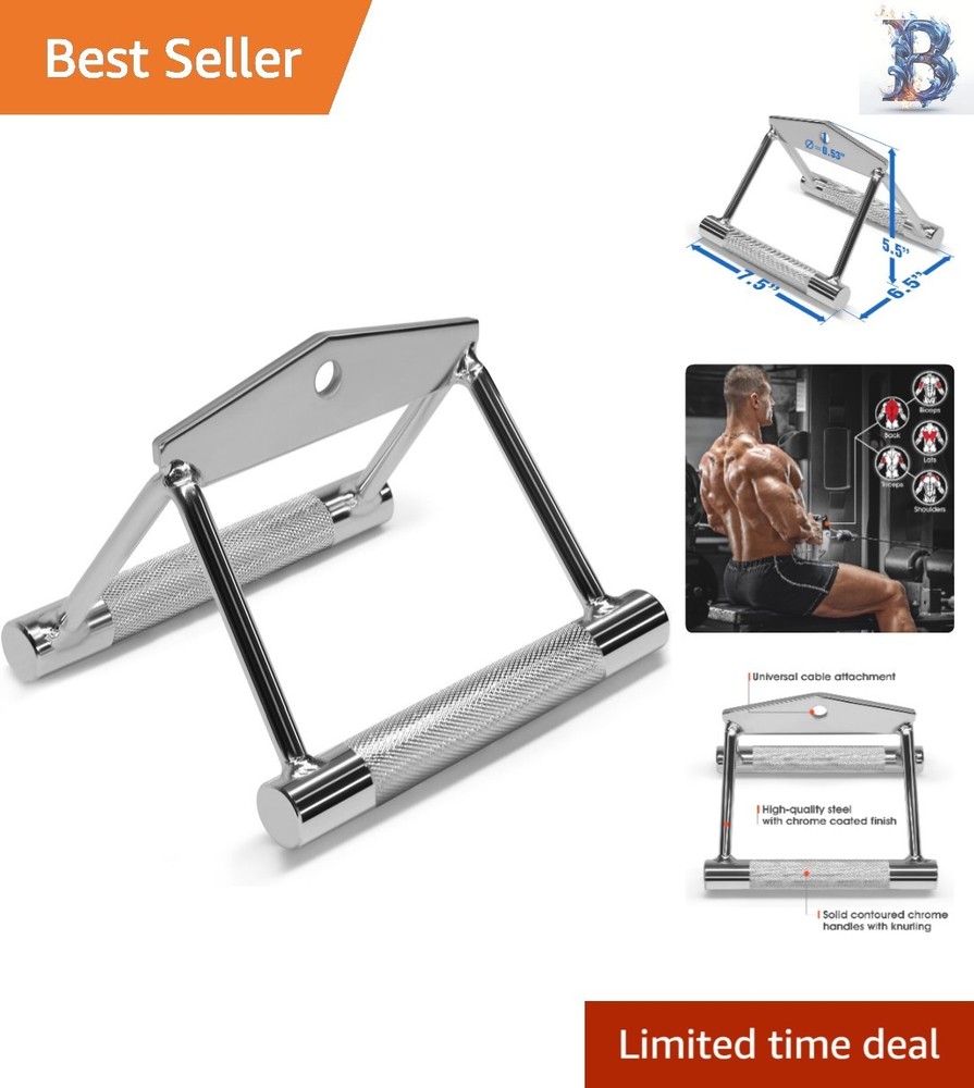 Durable Double D Handle & Tricep Rope Cable Attachment, Load 880 LB for Home Gym