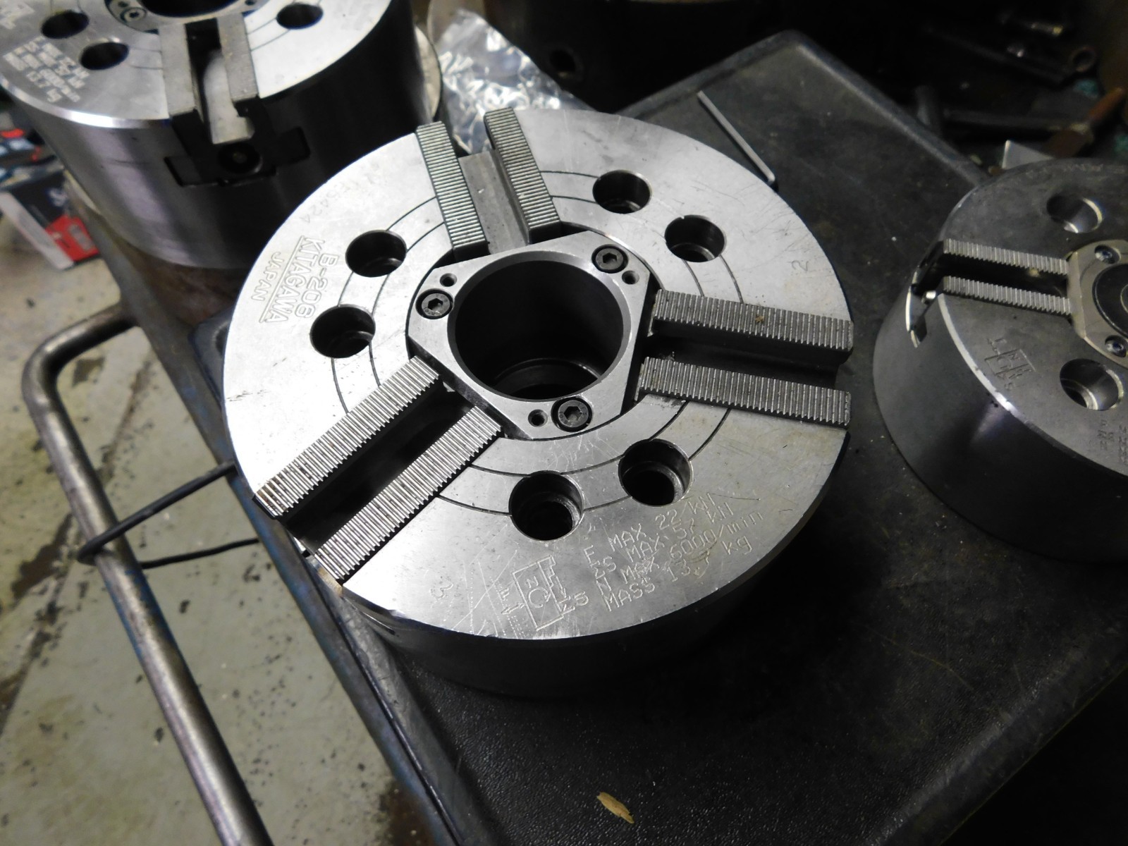 Kitagawa B-206 6.5" Power Chuck CNC Lathe Chuck 3 Jaw