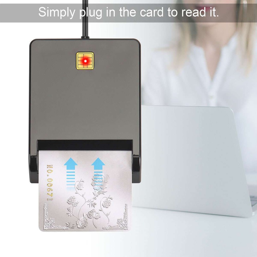 Smart Card Reader For DOD Military Common Access CAC compatible Windows Mac OS