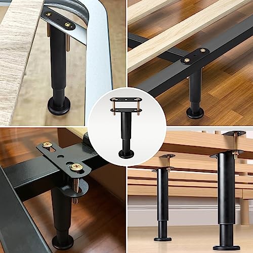 Adjustable Height Support Leg for Bed Frame,Bed Frame Center 7 in-12.6 in