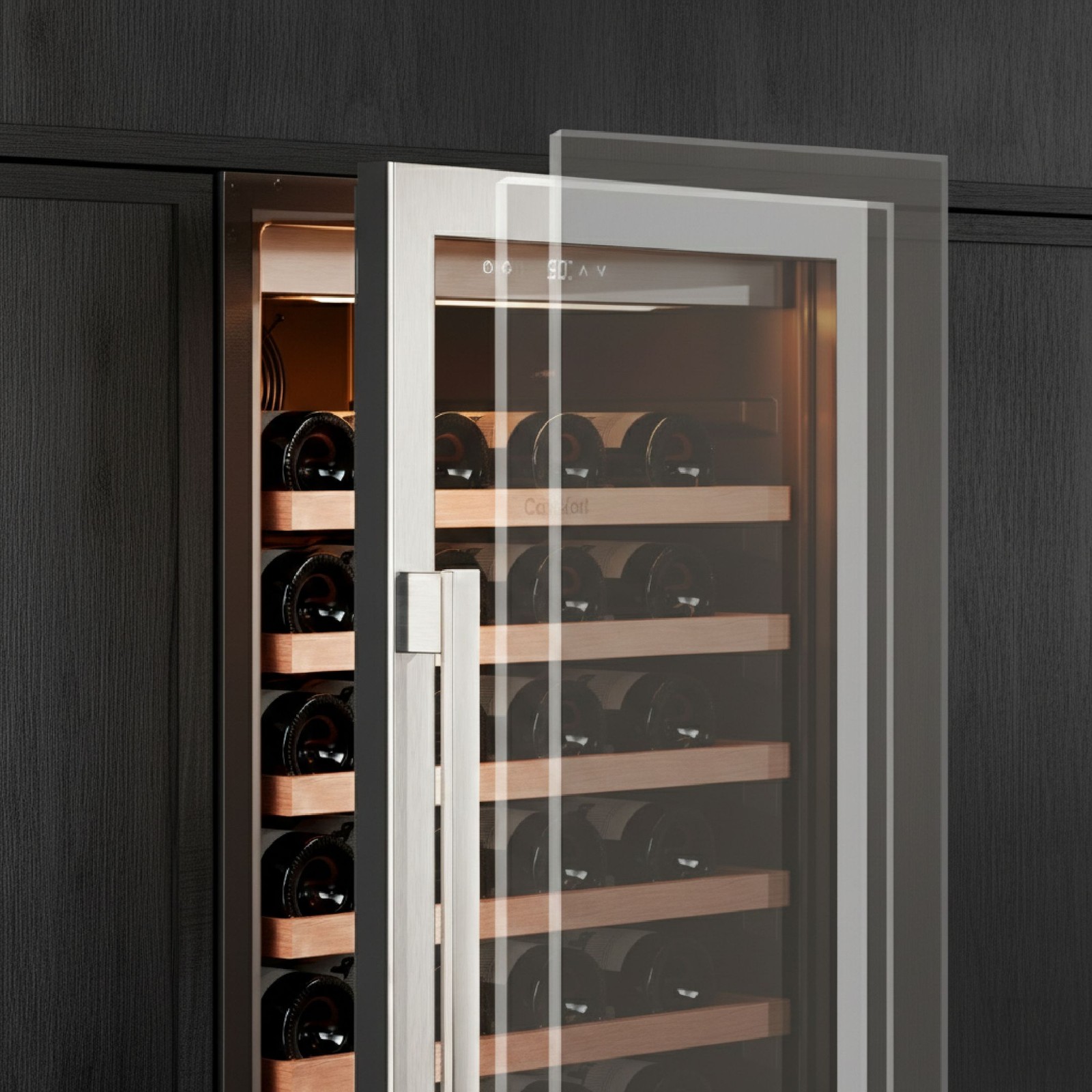 Ca'Lefort Wine Cooler Refrigerator 90 Bottles 40-65°F Left-Hinged Bar/Restaurant